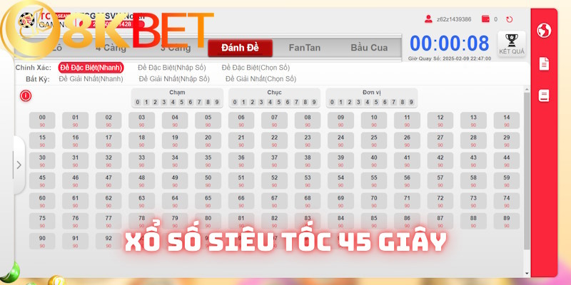 Loại hình 45 giây đòi hỏi độ chính xác